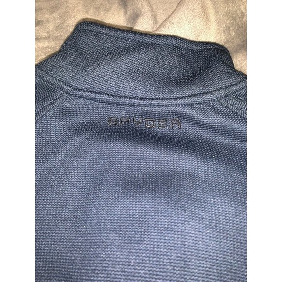 NWT NEW Spyder Men's Outbound Zip Mid Weight Jacket colorblock dark navy black - Picture 12 of 15